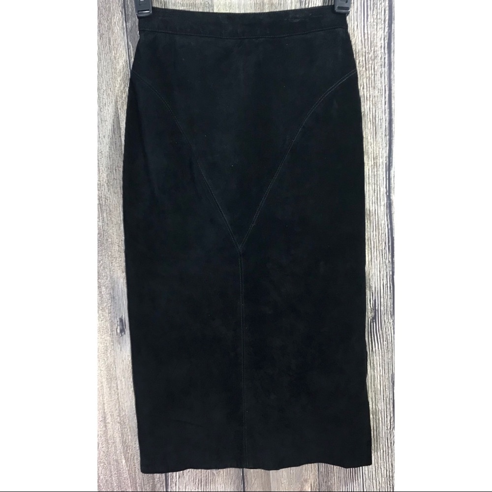 G-III Leather Fashions Lined Straight Long Skirt
